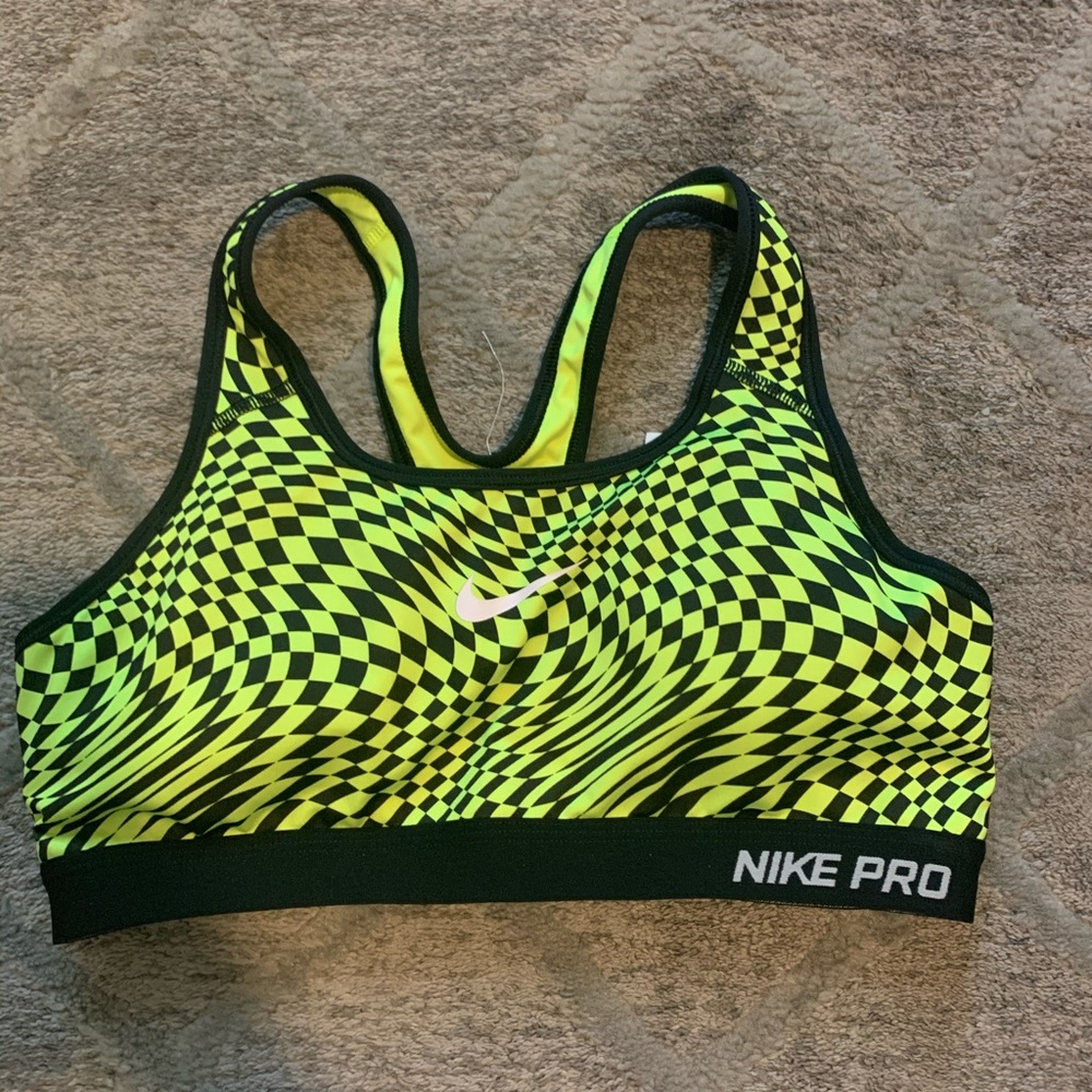 Nike neon sports bra